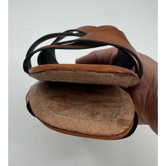 Tory Burch Brown City Slide Leather Slip-On Sandals Size 9M - Picture 11 of 11